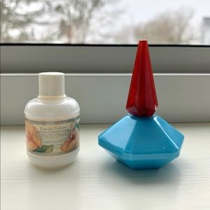 Two EMPTY Vintage Cacharel bottles
